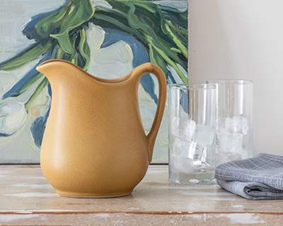 Cottage Pitcher Elements Gold